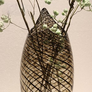 แจกันแก้วลายศิลปะแบบไม่สม่ำเสมอแจกันทรงแนวนอนสำหรับห้องนั่งเล่นแจกันตกแต่งลายดอกไม้ - Product Image 5