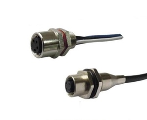 M12 A码公面板安装连接器前侧紧固端，带JST XH板连接器 - Product Image 4