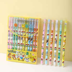 Phong cách chữ ký nhựa văn phòng sinh viên phim hoạt hình dễ thương thú cưng kết hợp màu xanh xóa được trung tính bút - Product Image 3