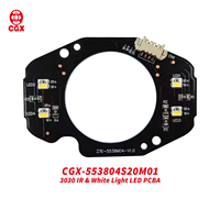 Module d'Éclairage LED PCBA SMT Bicolore Blanc+Infrarouge CGX CGX-553804S20M01 pour Caméras de Sécurité et Accessoires CCTV Professionnels