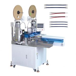 Prix usine Sinrad SR-03 entièrement automatique double têtes sertissage étamage Machine une extrémité sertissage une extrémité étamage à grande vitesse - Product Image 5