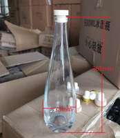 Logo personnalisé 330ml 33cl bouteille en verre d'eau minérale pétillante extra Flint avec bouchons Ropp 28mm