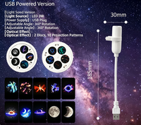 Lampe de nuit LED créative populaire, projection ciel étoilé et lune, pour chambre à coucher, lumière d'ambiance USB, style influenceur