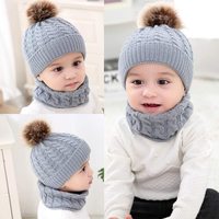 Fabricant de chapeaux en fausse fourrure personnalisés avec pompon, bonnet en tricot torsadé, bonnet bébé, bonnet en tricot à revers, bonnet d'hiver pour enfants