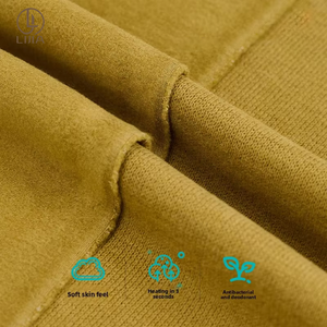 Tissu tricoté en mélange <span class=keywords><strong>de</strong></span> <span class=keywords><strong>laine</strong></span> Lijia 280GSM, jersey côtelé épais en acrylique, Lyocell et Spandex EcoCosy pour pulls d'hiver et vêtements <span class=keywords><strong>de</strong></span> détente - Product Image 4