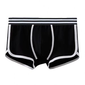 Nouvelle Collection Boxer Homme Taille Mi-Haute Respirant Écologique Tricoté avec Logo à la Taille Motif Uni Imprimé Numérique Nylon/Coton - Product Image 2