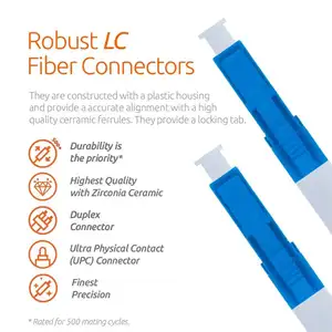 उच्च गुणवत्ता lcpc-lcpc द्वैध फाइबर ऑप्टिक पैच कॉर्ड singlemode सिंप्लेक्स ऑप्टिकल फाइबर पैच कॉर्ड