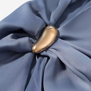 Top Asimmetrico Estivo da <span class=keywords><strong>Donna</strong></span> <span class=keywords><strong>in</strong></span> Stile Occidentale, Elegante e Versatile, <span class=keywords><strong>in</strong></span> <span class=keywords><strong>Seta</strong></span> e Raso, <span class=keywords><strong>Camicette</strong></span> e Top Casual per Signore - Product Image 5