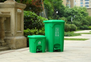 100L 80L 50L 30 litre sarı renk çöp sepeti sıcak satış renkli plastik pedallı çöp kutusu - Product Image 5
