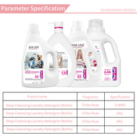 Barline en stock – Lessive liquide pour nouveau-nés à l'oxygène actif 2L, effet total, détergent de haute qualité pour le nettoyage domestique