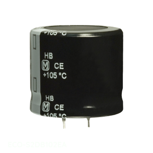 Condensateur traversant ECO-S2DB102EA du fabricant Channel, en aluminium, 1000 µF, 20 %, 200 V, à fixation par clip, 1000 µF - Product Image 1