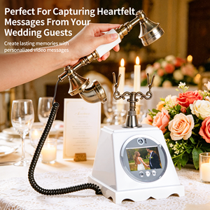 Livre d'or audio de mariage, téléphone antique, vidéo HD 1080P, contrôle par clavier, location pour événements et fêtes, vente en gros - Product Image 2