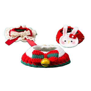 Cozy Christmas Pet <span class=keywords><strong>Collar</strong></span> Set con elementos festivos Juguetón para gatos Perros Fiestas de Navidad Celebraciones en interiores - Product Image 2