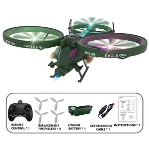 Bọ Cạp máy bay chiến đấu bay không người lái điều khiển từ xa nhựa cố định cánh UAV Đèn LED chụp ảnh trên không sinh viên đồ chơi RC máy bay theo tôi - Product Image 3