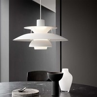 Lampe suspendue en aluminium et fer de style vintage pour chambre à coucher, maison d'hôtes, style japonais tendance rétro, soucoupe volante, simple, moderne, salle à manger, bar