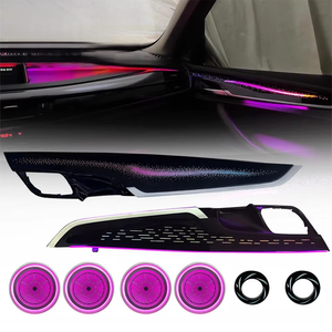 Éclairage d'ambiance LED pour voiture <span class=keywords><strong>BMW</strong></span> X5/X60 2014-2019 F15/F16 Symphony, 64 couleurs, couvercle de haut-parleur décoratif, accessoires - Product Image 1