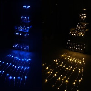 YN Outdoor IP44 LED-Lichterkette 220V Weihnachtsbeleuchtung Funkelnde 8-Modi PVC Eiszapfen-Lichtervorhang - Product Image 5