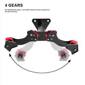 رف دراجة قابل للتعديل لوقوف السيارات مثبت على الحائط حامل عرض الدراجة طوي رف تخزين الدراجة الأفقي الداخلي - Product Image 2