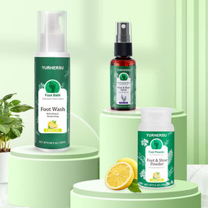 YURHERSU zapato Natural olor de pie pies transpiración desodorante cuidado de los pies Juego de 3 piezas pies frescos de larga duración - Product Image 1
