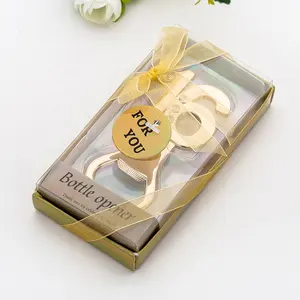 Coloré diamant or métal bière tire-bouchon 16e anniversaire fête faveur en alliage de <span class=keywords><strong>Zinc</strong></span> ouvre-bouteille acrylique paquet pour joyeux anniversaire - Product Image 1