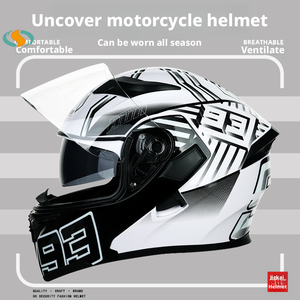 Casques de <span class=keywords><strong>moto</strong></span> modulaires multicolores avec cornes, <span class=keywords><strong>casque</strong></span> de motocross ABS rabattable, nouveau, garantie 1 an, visière transparente - Product Image 5