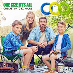 <span class=keywords><strong>Pulseras</strong></span> Repelentes de Mosquitos de Estado Sólido, Multicolores, Accesorios de Muñeca de Eva con Resorte - Product Image 4