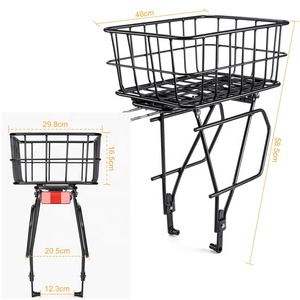 <span class=keywords><strong>Porte</strong></span>-bagages arrière à dégagement rapide pour vélo de montagne avec panier en alliage d'aluminium - Product Image 3