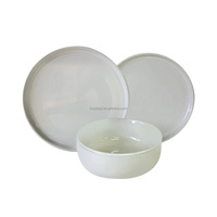 JIUWANG, fabricants de vaisselle en céramique personnalisée en gros, assiettes en porcelaine rose, vaisselle en grès