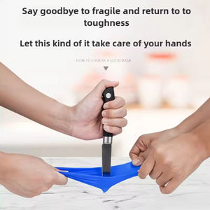 Boîte de 100 lingettes jetables multifonctionnelles, imperméables, sans poudre, bleu-noir, pour le nettoyage de la cuisine - Product Image 5