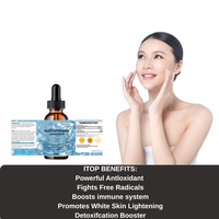 Gouttes liquides de glutathion liposomal à boire – Huile orale pour adultes – Éclaircissement de la peau – Amélioration de l'immunité – Complément alimentaire