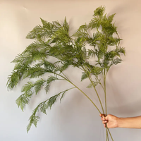 Plantes de fougère artificielles de 45.52 pouces verdure en plastique réaliste, décor de printemps pour le festival de mariage fête à la maison intérieur extérieur