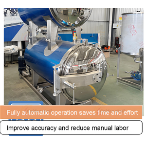 CE phê duyệt thực phẩm thương mại Nồi hấp vặn lại tiệt trùng cho lọ thủy tinh và lon thiếc với hệ thống hơi nước - Product Image 2