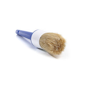 Juego de <span class=keywords><strong>pintor</strong></span> <span class=keywords><strong>profesional</strong></span>, pincel de pintura de cerdas redondas con mango de plástico azul, cerdas naturales para pulir, grado industrial DIY - Product Image 5