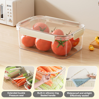 UFORU Ensemble organisateur transparent pour réfrigérateur Boîte de rangement en plastique pour réfrigérateur