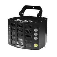 Nouvelle lampe à motif papillon 5 en 1 de 40W avec laser rouge et vert, système de refroidissement par air forcé, DMX512, fonctionnement automatique, activé par le son, 15CH