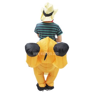 Costume gonflable de cow-boy Rider, déguisement pour enfants et adultes, pour Halloween, carnaval, licorne, dinosaure, canard et abeille, coq Cosplay, 1 pièce - Product Image 3