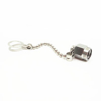 Conector hembra SMA 50Ohm RF con carcasa de acero inoxidable y tipo de conector de cadena de metal