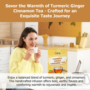Private Label Turmeric Ginger Cinnamon Tea Savor the Warmth of Turmeric Cinnamon Crafted for an Exquisite Taste Journey Tea - Product Image 4