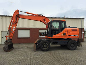 รถขุดมือสอง Doosan dx140w dh140w -7 รถขุดล้อยางที่มีประสิทธิภาพดี - Product Image 3