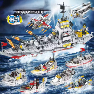Compatible con el <span class=keywords><strong>Portaaviones</strong></span> 113, Crucero, Buque de Guerra Militar, Juguete Educativo de Bloques de Construcción para Niños, Plástico ABS - Product Image 2