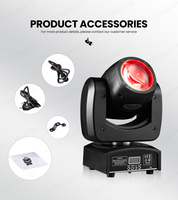 Mini Cabeza Móvil de Luz LED RGBW 4 en 1 de 90W, DMX512, para DJ, Discoteca, Parque Temático, Bodas, Fiestas y Espectáculos en Vivo