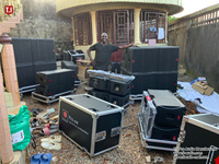 Système de sonorisation professionnel T.I Pro Audio, enceinte extérieure, double 10 pouces, deux voies, grand système de sonorisation, DJ PA concert, ligne passive