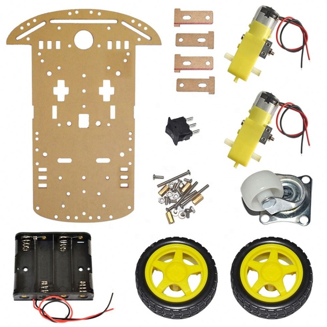 Custom Robot Programmable RC Robot Car Chassis Kit 2WD car chassis Electric Car Chassis for Educational Robot Kit