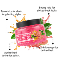 Gel Coiffant Fixation Forte pour Tresses, Twists, Boucles et Contrôle des Bords – Lisse et Anti-Frisottis