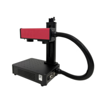 Mini graveur laser fibre haute précision 5-10W, boîtier alu ultraléger, marquage bijoux et acier inox, DXF/PLT