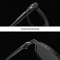 Lunettes de soleil ovales Y2K Cyberpunk en métal pour hommes et femmes, monture étroite rétro, lunettes de soleil Steampunk, logo personnalisé, faible MOQ