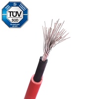Cable Solar de Baja Emisión de Humo con Aislamiento XLPO, Cable de Aluminio Revestido de Cobre para Uso en Centrales Eléctricas