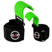 Supports de poignet en néoprène rouge en forme de U Momentum Athletics Wear avec fermeture auto-agrippante réglable pour l'entraînement musculaire