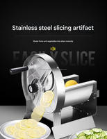 Huishoudelijke Commerciële Uienham Aardappel Citroen Mango Kokos Fruit Groenten Professionele Roestvrijstalen Machine Snijmachine