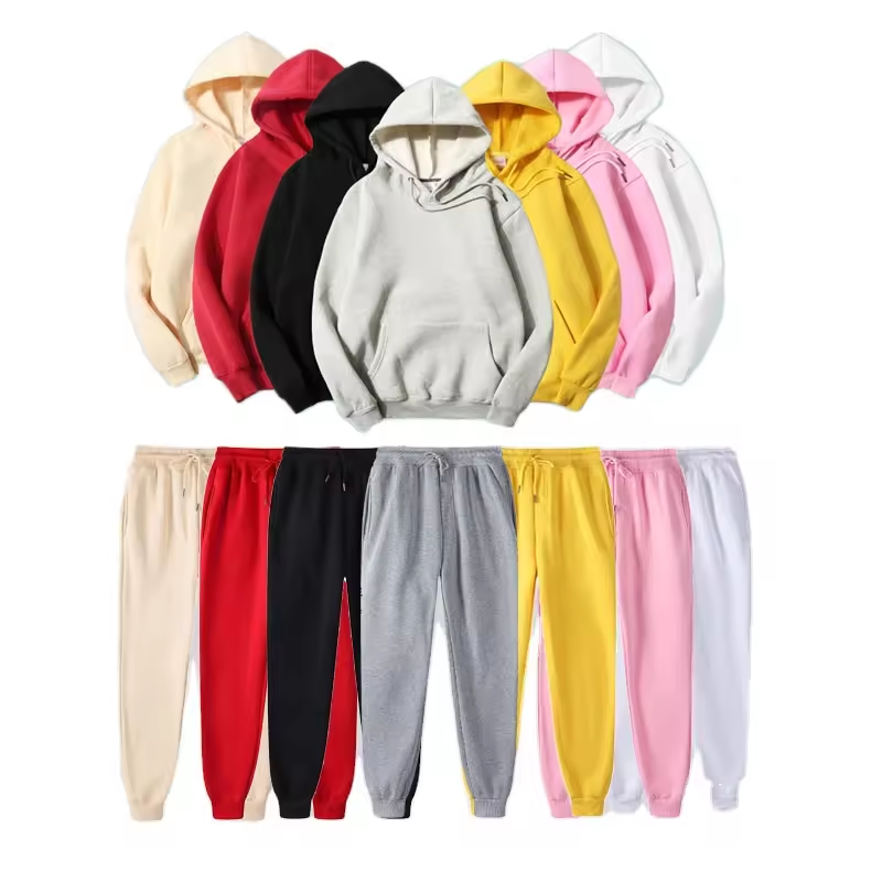 RUICHI Individuelles Logo Mode Sportanzug Herren Sweat-Hose Hoodie-Set Trainingsanzug für Herren Hoodies mit Hosen